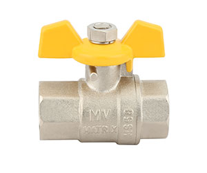 Ball Valve With Butterfly Handle